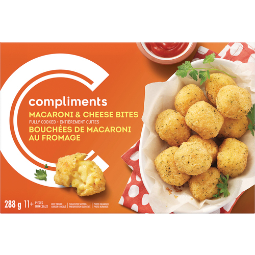 Macaroni and Cheese Bites 288 g Compliments.ca