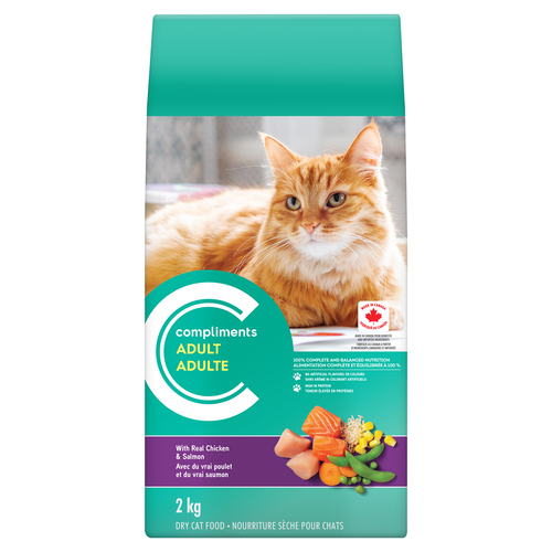 Dry Cat Food Chicken Salmon 2 kg Compliments.ca