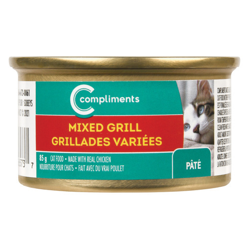 Wet Cat Food Mixed Grill Pate 85 g Compliments.ca