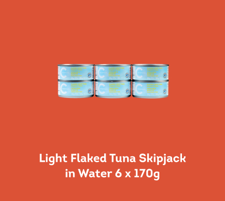 Light Flaked Tuna Skipjack in Water 6 x 170g