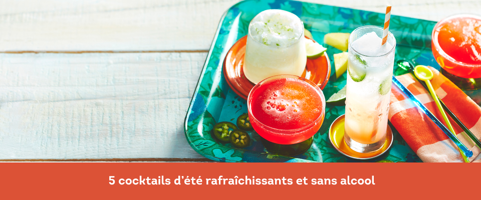 5 cocktails d’été rafraîchissants et sans alcool