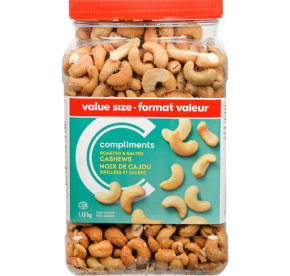 Compliments Cashews Roasted and Salted