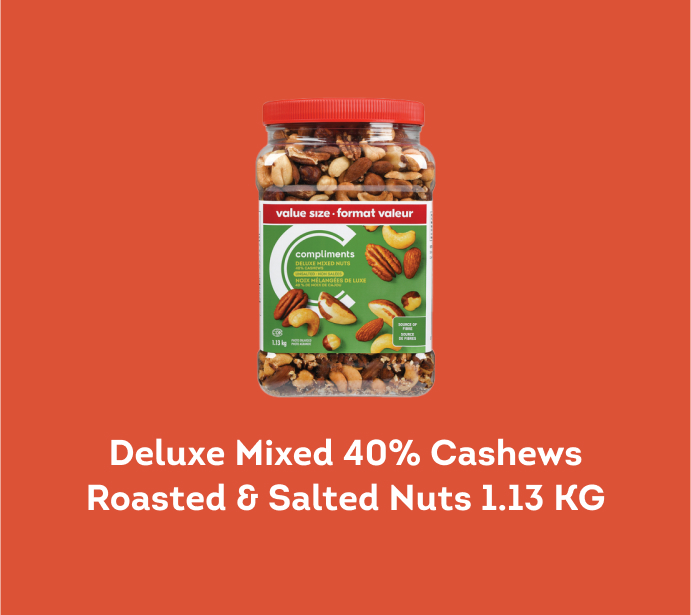 Deluxe Mixed 40% Cashews Roasted & Salted Nuts 1.13KG