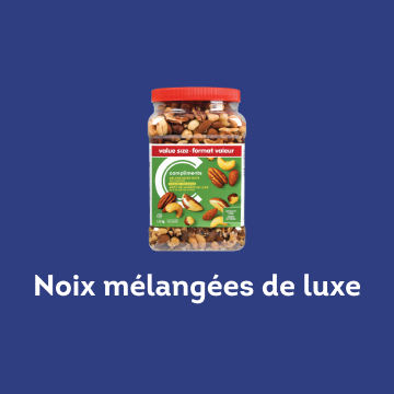 Contenant de taille économique pour les mélanges de noix de luxe